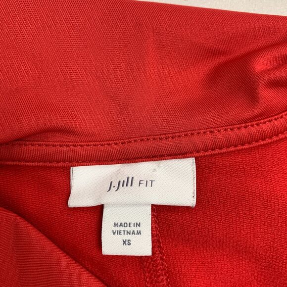 J.Jill Fit Jacket Womens XS Extra Small Shawl Asymmetrical Half Zip Thumbholes - Picture 8 of 13